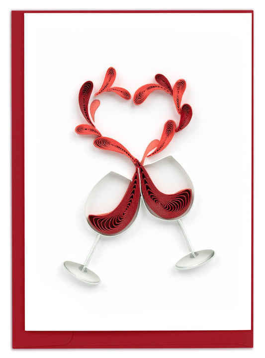 Toast to Love Gift Enclosure Mini Card🎨 🎨 Buy Art at Carolina Creations Gallery in Downtown New Bern🎨