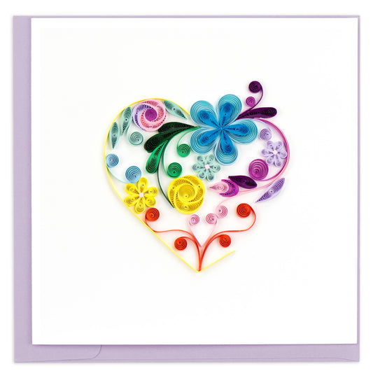 Floral Rainbow Heart🎨 🎨 Buy Art at Carolina Creations Gallery in Downtown New Bern🎨