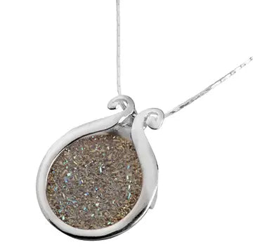 SS Druzy QTZ Necklace