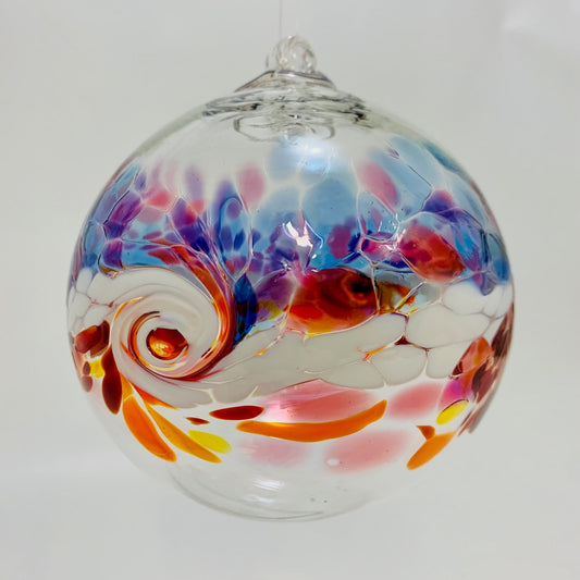 6" Glass Orb🎨 Glass🎨 Buy Art at Carolina Creations Gallery in Downtown New Bern🎨