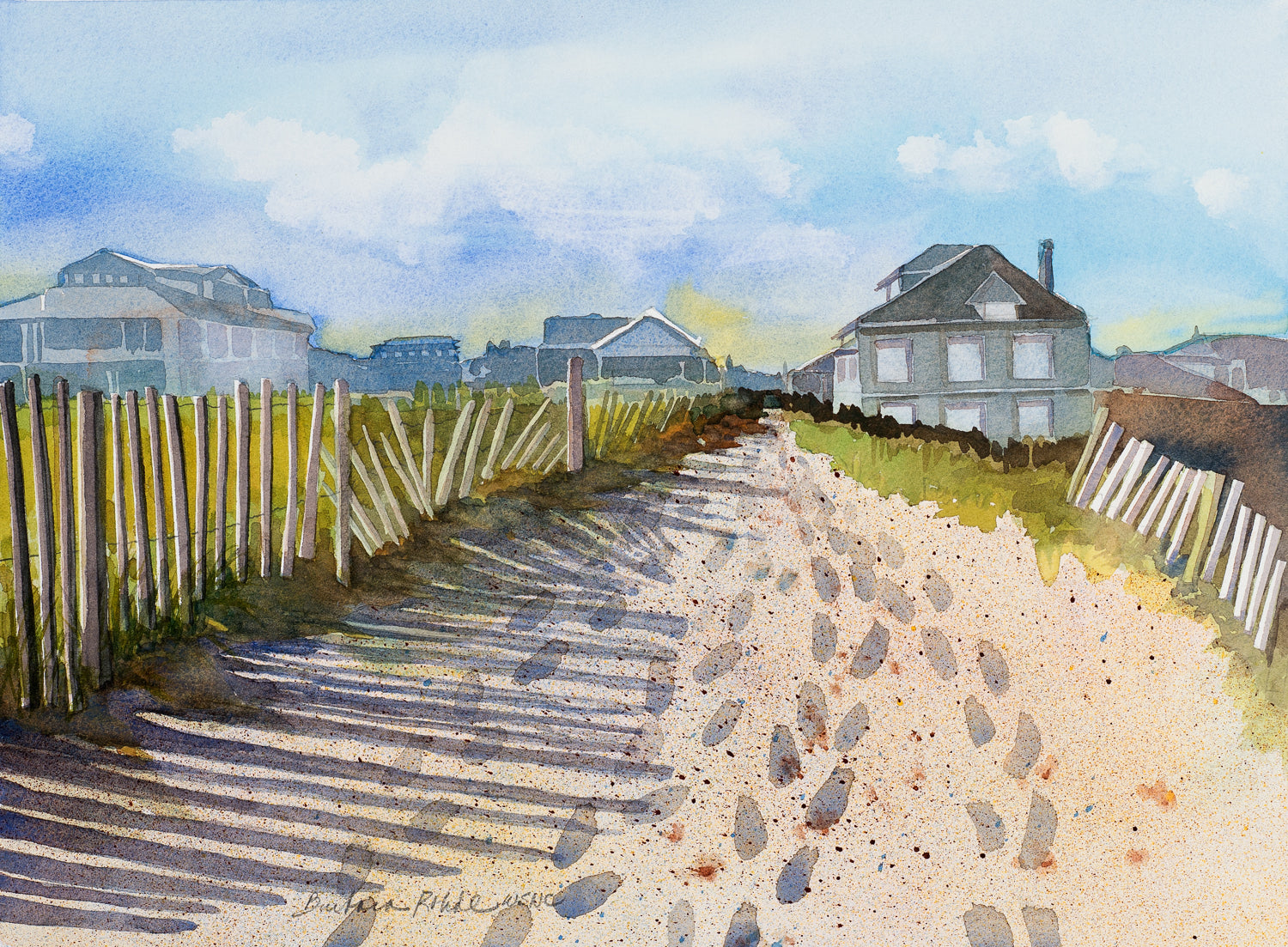 Barb Rohde Beach Path Orig Watercolor