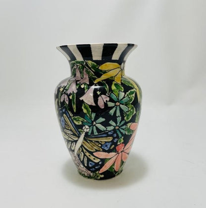 Jan Francoeur Dk Vase Check🎨 Jan's Celebration Pottery🎨 Buy Art at Carolina Creations Gallery in Downtown New Bern🎨