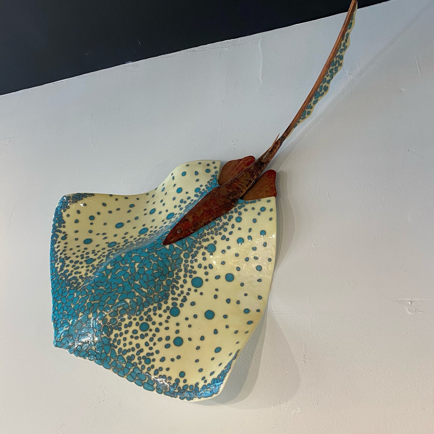 Large Stingray🎨 Glass🎨 Buy Art at Carolina Creations Gallery in Downtown New Bern🎨
