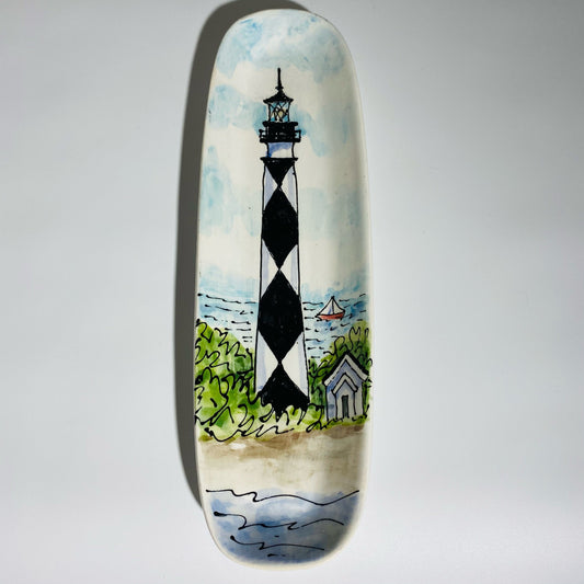 Jan Francoeur Skinny Cape Lookout🎨 Jan's Celebration Pottery🎨 Buy Art at Carolina Creations Gallery in Downtown New Bern🎨