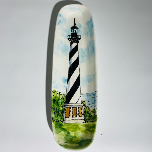Jan Francoeur Skinny Cape Hatteras LH🎨 Jan's Celebration Pottery🎨 Buy Art at Carolina Creations Gallery in Downtown New Bern🎨