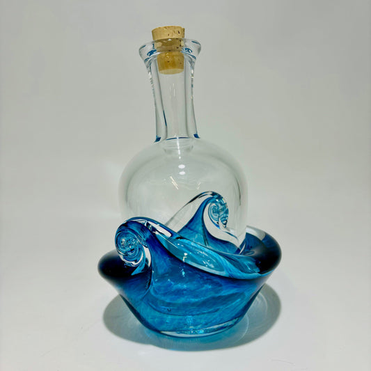 Message Bottle Small🎨 Glass🎨 Buy Art at Carolina Creations Gallery in Downtown New Bern🎨