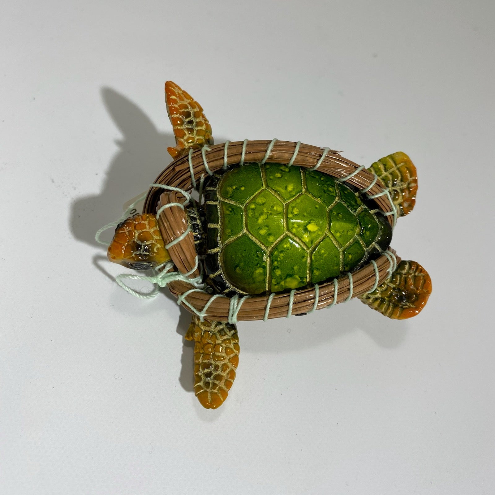 Green Pine Art Sea Turtle