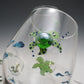 Donna Michaux Wine Stem Glass w/ Turtles