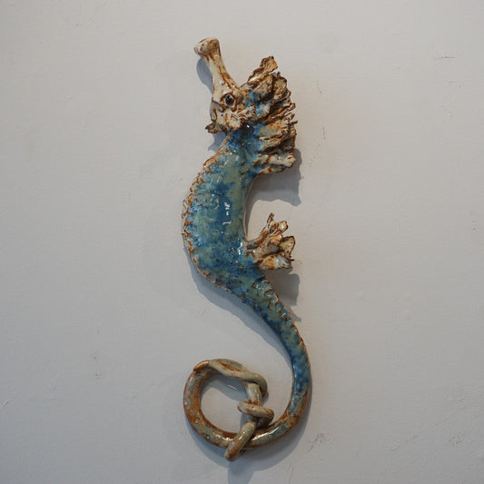 Vicki Sutton Large Seahorse🎨 Pottery🎨 Buy Art at Carolina Creations Gallery in Downtown New Bern🎨