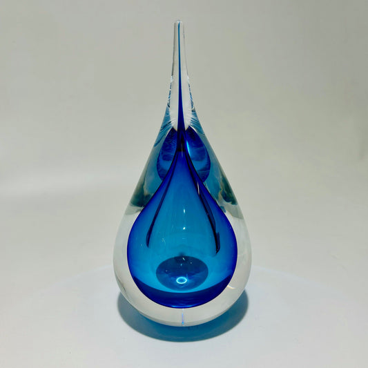 Water Drop Sculpture🎨 Glass🎨 Buy Art at Carolina Creations Gallery in Downtown New Bern🎨