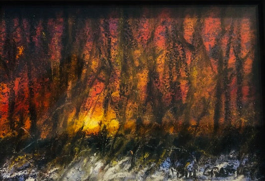 Bill Gramley Original Winter Sunset? Paintings? Buy Art at Carolina Creations Gallery in Downtown New Bern?