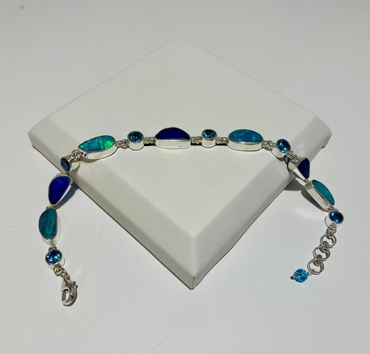 Bracelet Opal BTZ Sea Glass🎨 Jewelry🎨 Buy Art at Carolina Creations Gallery in Downtown New Bern🎨