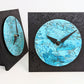 Leonie Lacouette Black & Verdigris Desktop Clock