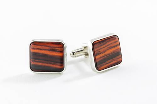 Cuff Link Square🎨 Wood🎨 Buy Art at Carolina Creations Gallery in Downtown New Bern🎨