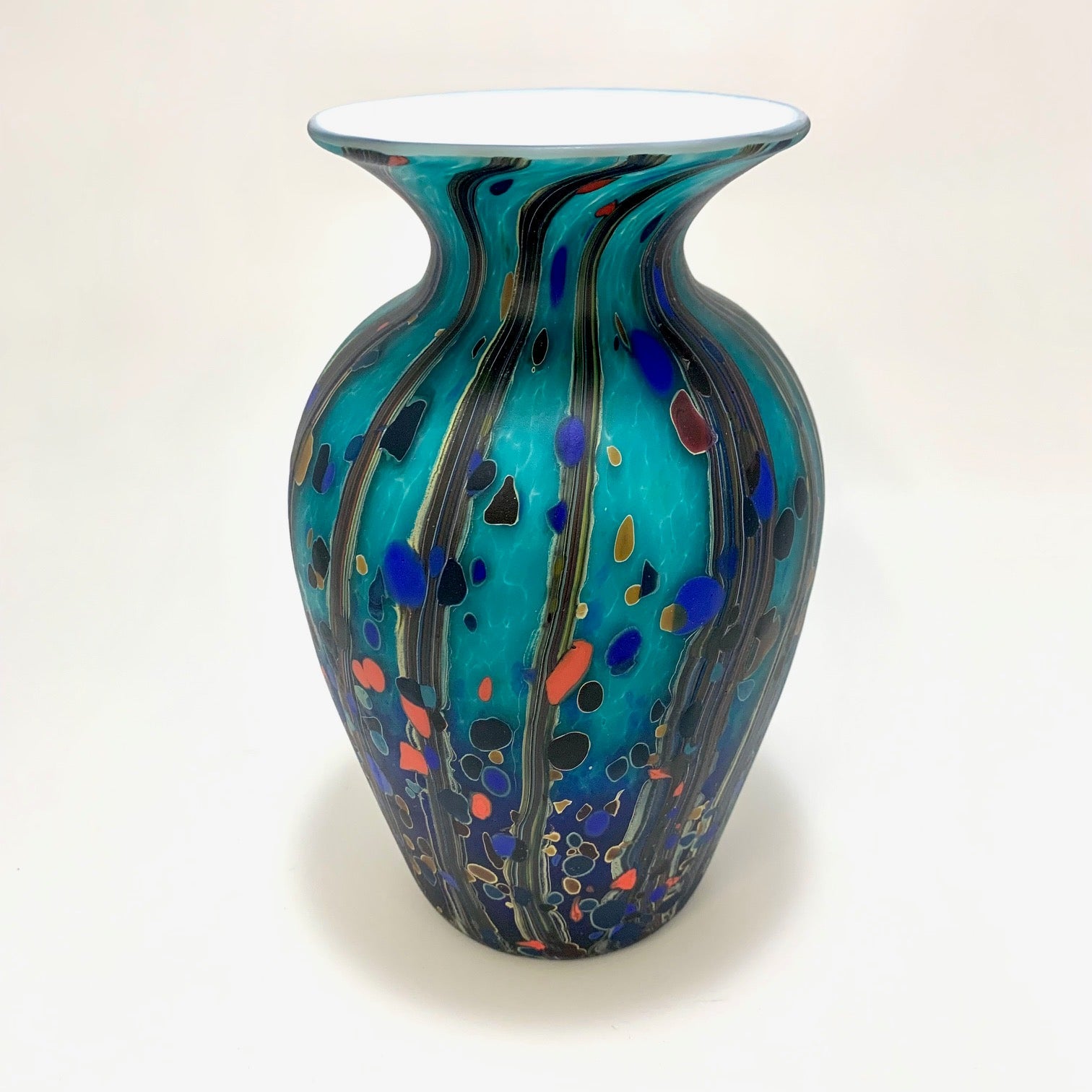 Matte Amphora Vase🎨 Glass🎨 Buy Art at Carolina Creations Gallery in Downtown New Bern🎨