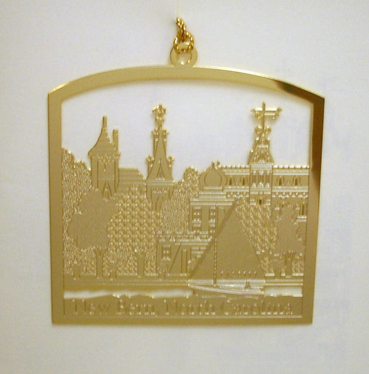 JTF New Bern Ornament Skyline 2000🎨 Historical Ornaments🎨 Buy Art at Carolina Creations Gallery in Downtown New Bern🎨