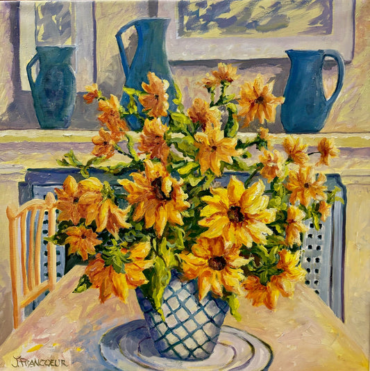 JTF Original Sunflowers in France🎨 Jan's Originals🎨 Buy Art at Carolina Creations Gallery in Downtown New Bern🎨