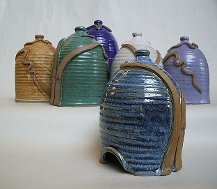 Toad House French Blue🎨 Pottery🎨 Buy Art at Carolina Creations Gallery in Downtown New Bern🎨